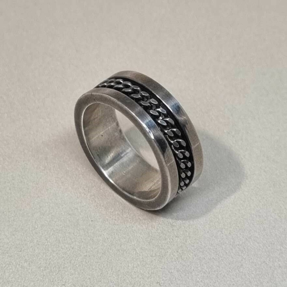 Ezüst forgó gyűrű 