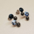 Kép 4/10 - Ezüst - kék köves fülbevaló és medál + lánc szett