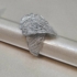 Kép 4/4 - Ezüst elegáns, áttört virág mintás gyűrű