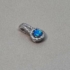 Kép 2/3 - Ezüst csepp alakú medál kék opállal 