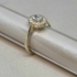 Kép 2/2 - Arany gyűrű ovális, cirkon kövekkel díszítve