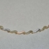 Kép 3/4 - Arany nyakék és karkötő hullám mintával, gyémánt véséssel
